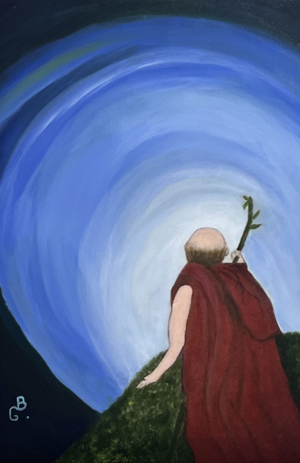 (Oil on canvas 12x16') $165